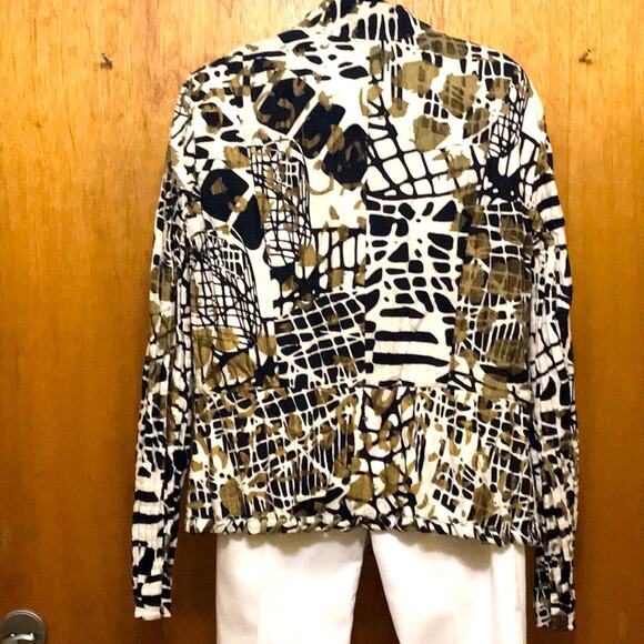 Albert Makali Abstract Polyester Jacket. XL - Picture 3 of 4